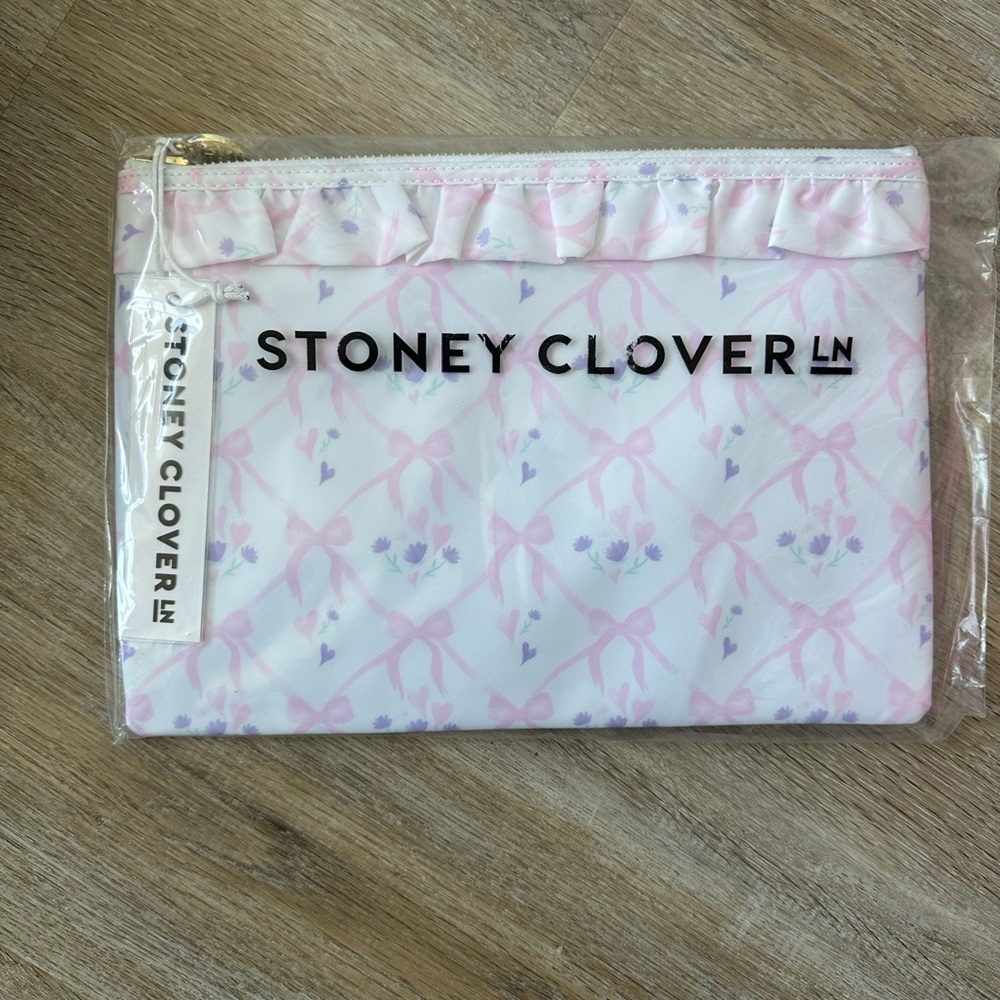 Stoney Clover Lane High Tea Sugar Cube Flat Pouch NWT